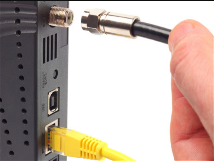 use a cable connection