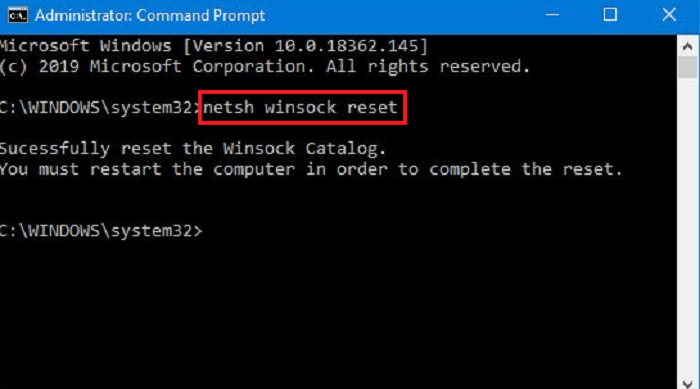 winsock reset (fix minecraft keeps crashing on windows 10)