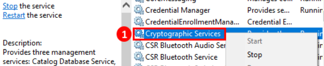 cryptographic service