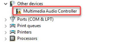 fix multimedia audio controller