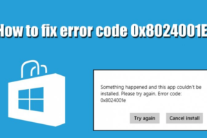 fixing the update error code 0x8024001e in windows