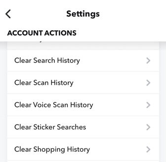 account actions