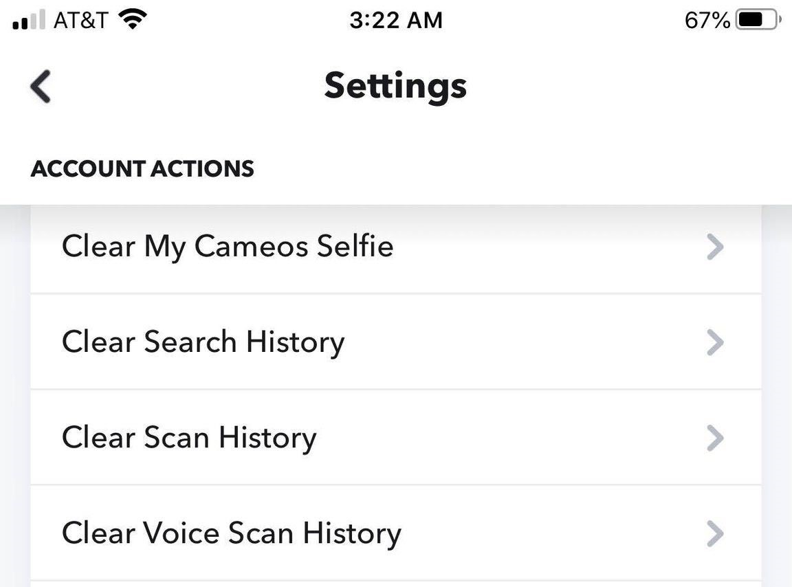 settings snap