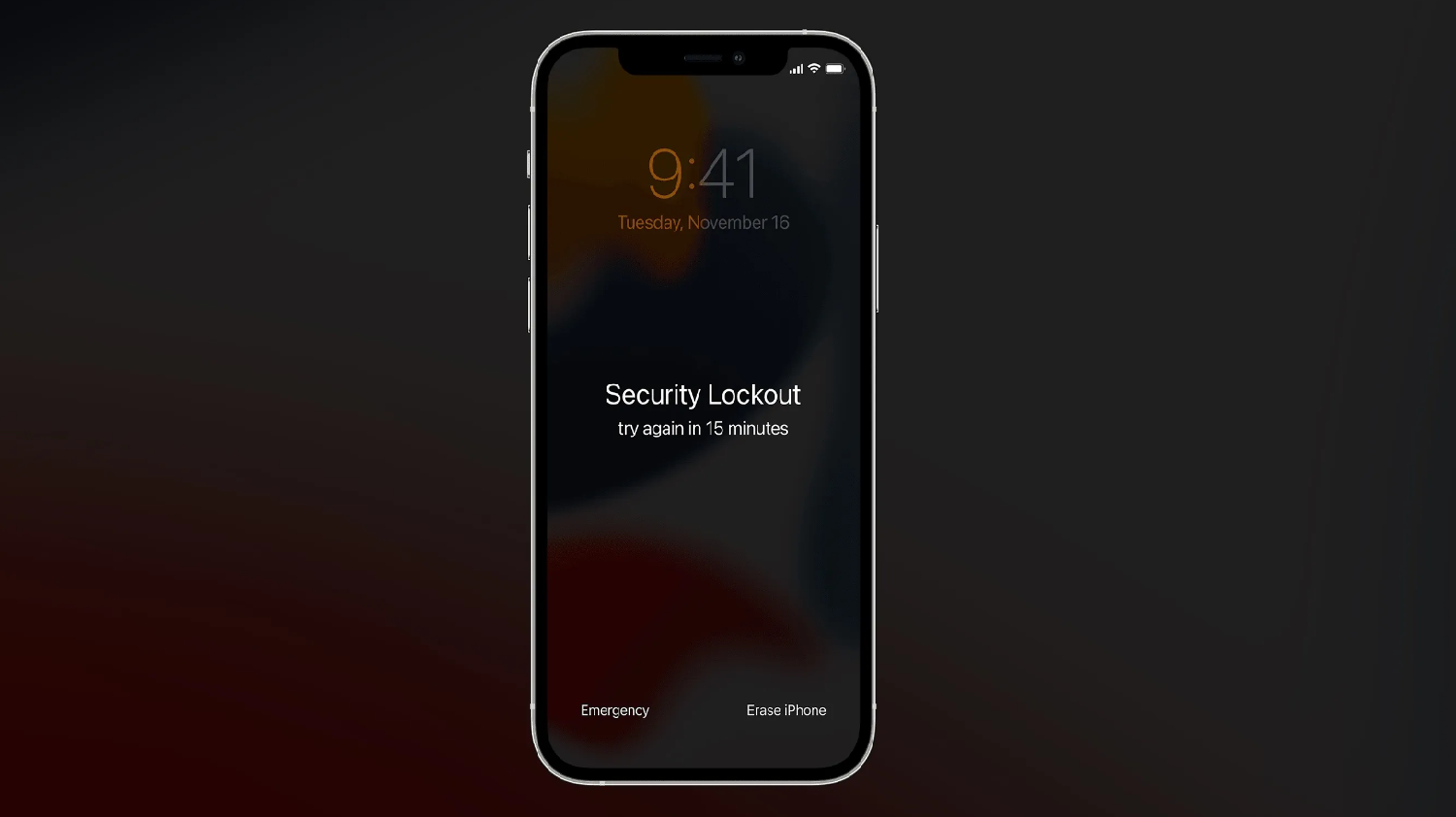 locked iphone