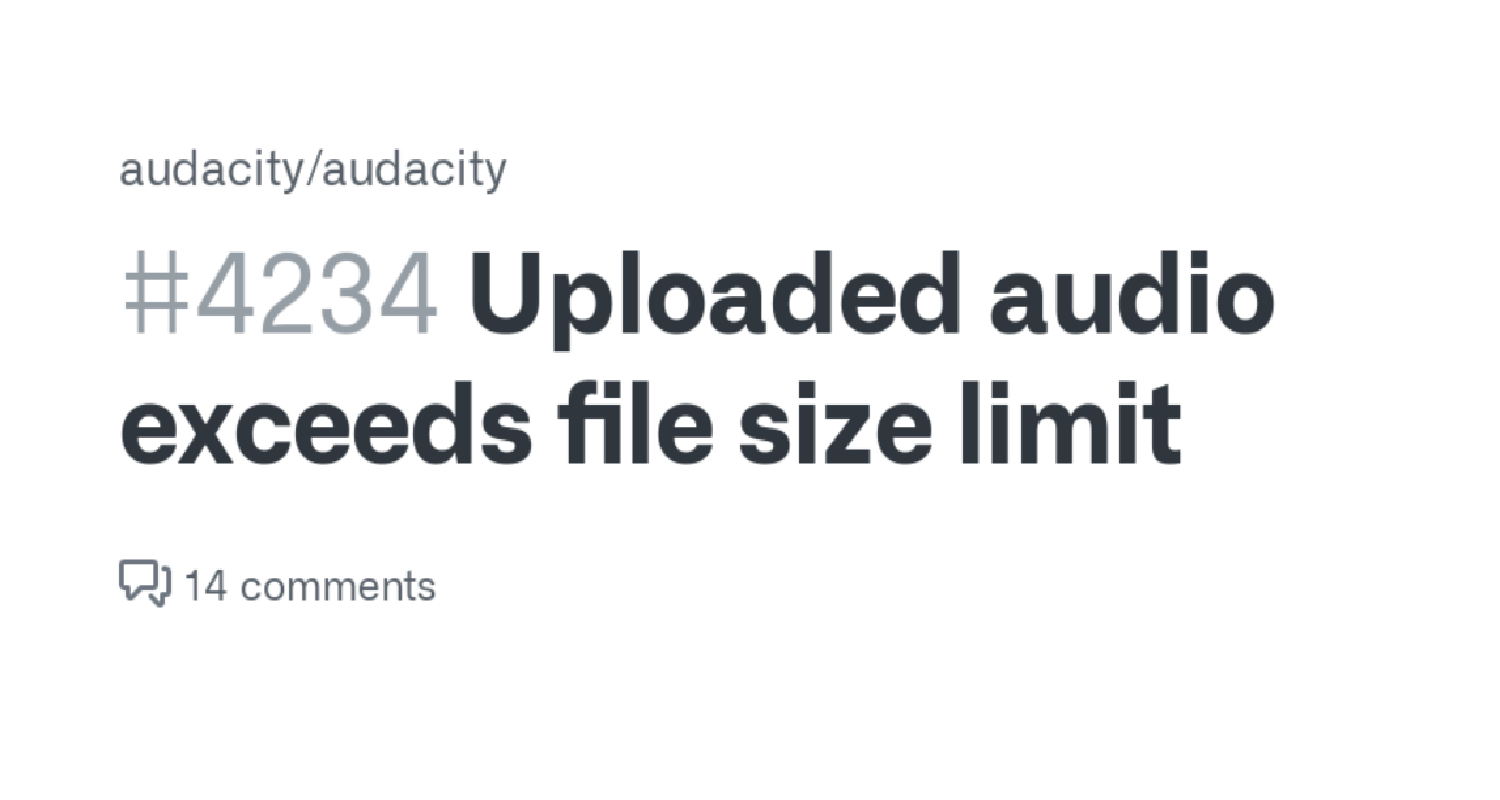 duration and file size limitations