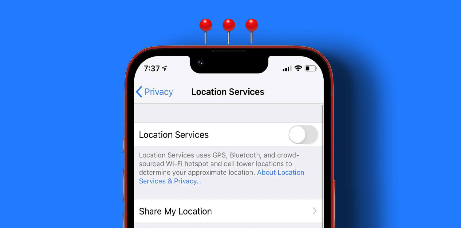 toggle off location services